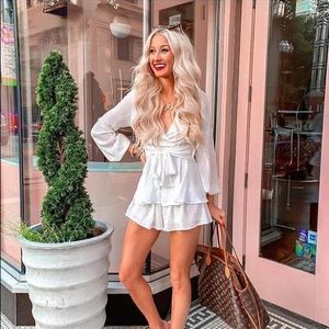 NWT Goodnight Macaroon Tied Frilled Romper Candis